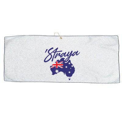 Straya Aussie For Australian Slang Large Microfiber Waffle Golf Towel