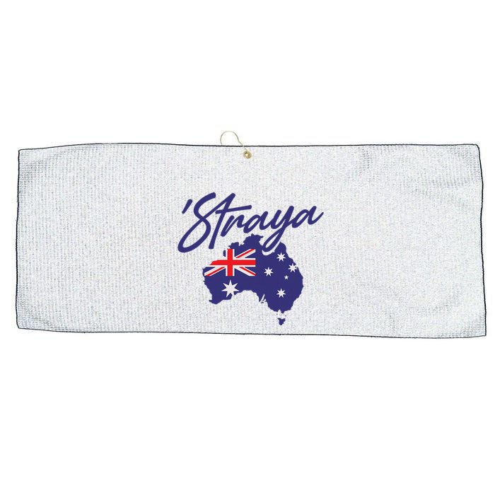 Straya Aussie For Australian Slang Large Microfiber Waffle Golf Towel