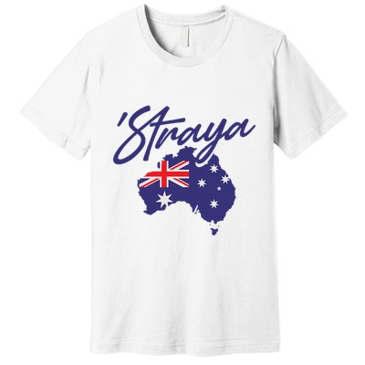 Straya Aussie For Australian Slang Premium T-Shirt