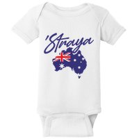 Straya Aussie For Australian Slang Baby Bodysuit