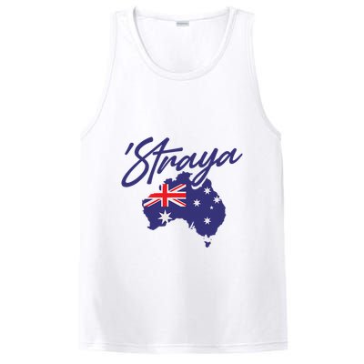 Straya Aussie For Australian Slang PosiCharge Competitor Tank