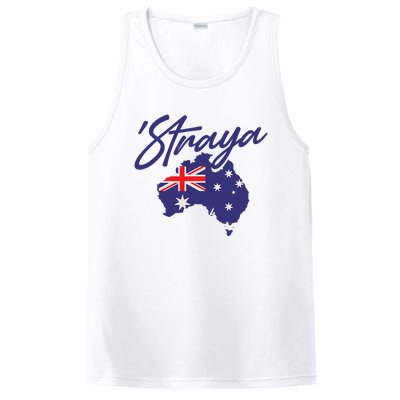 Straya Aussie For Australian Slang PosiCharge Competitor Tank