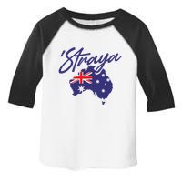 Straya Aussie For Australian Slang Toddler Fine Jersey T-Shirt