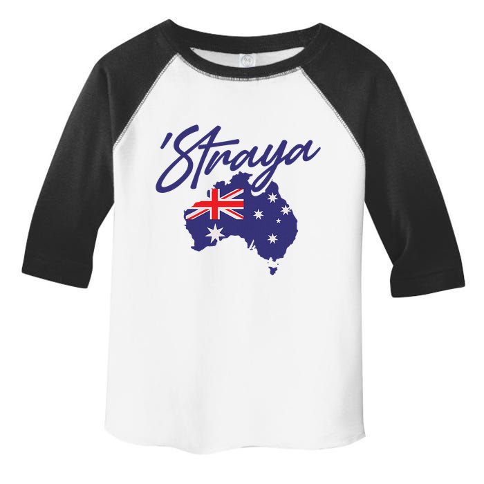 Straya Aussie For Australian Slang Toddler Fine Jersey T-Shirt