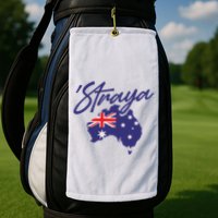 Straya Aussie For Australian Slang Golf Towel