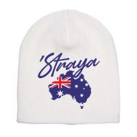 Straya Aussie For Australian Slang Short Acrylic Beanie