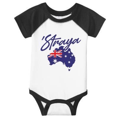Straya Aussie For Australian Slang Infant Baby Jersey Bodysuit