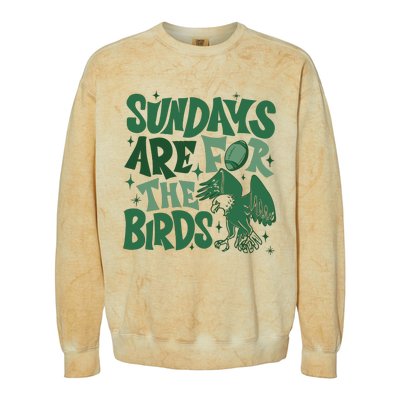 Sundays Are For The Birds Football Colorblast Crewneck Sweatshirt