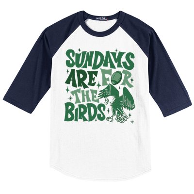 Sundays Are For The Birds Football Baseball Sleeve Shirt