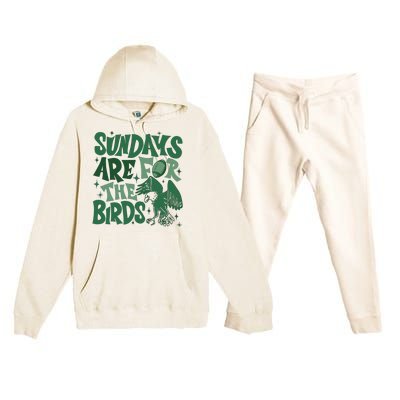 Sundays Are For The Birds Football Premium Hooded Sweatsuit Set