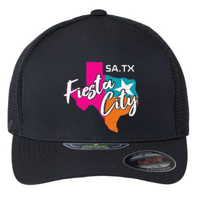 San Antonio Fiesta City Cinco De Mayo Fiesta Squad Texas Flexfit Unipanel Trucker Cap