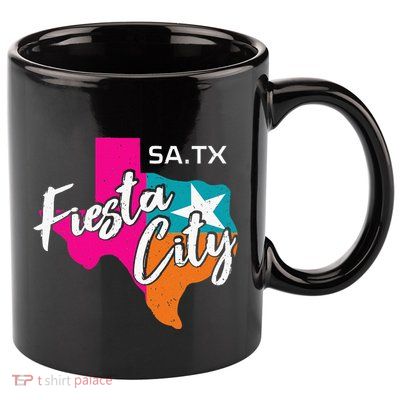 San Antonio Fiesta City Cinco De Mayo Fiesta Squad Texas 11oz C Handle Ceramic Mug