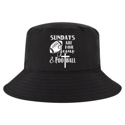 Sundays Are For Jesus And Football Cool Comfort Performance Bucket Hat