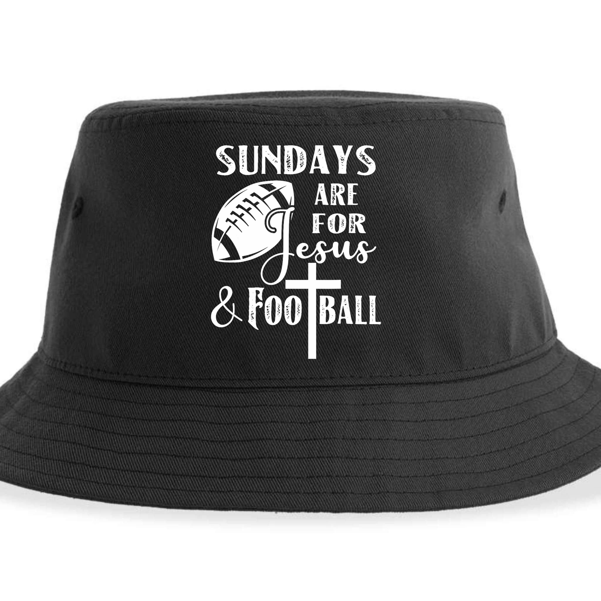 Sundays Are For Jesus And Football Sustainable Bucket Hat