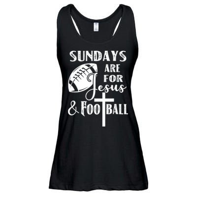 Sundays Are For Jesus And Football Ladies Essential Flowy Tank