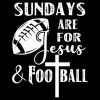 Sundays Are For Jesus And Football 16 in Basic Backpack