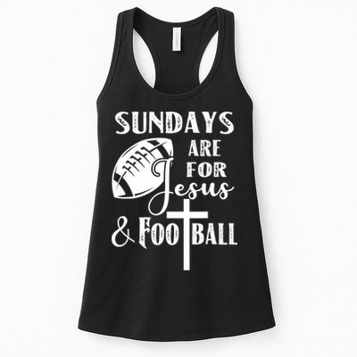 Sundays Are For Jesus And Football Womens Tank Top