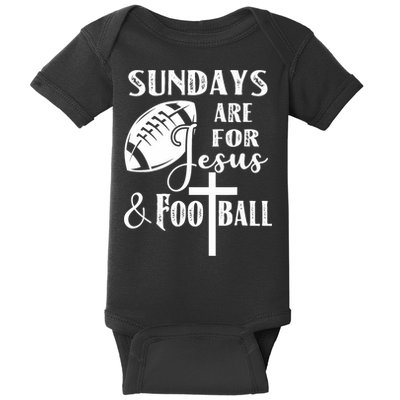 Sundays Are For Jesus And Football Baby Bodysuit