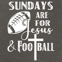 Sundays Are For Jesus And Football Cotton Canvas Backpack