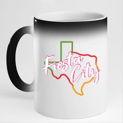 San Antonio Fiesta City Cinco De Mayo Fiesta Squad Texas 11oz Black Color Changing Mug