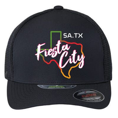 San Antonio Fiesta City Cinco De Mayo Fiesta Squad Texas Flexfit Unipanel Trucker Cap