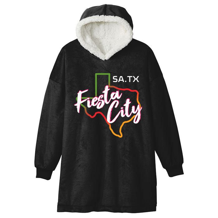 San Antonio Fiesta City Cinco De Mayo Fiesta Squad Texas Hooded Wearable Blanket