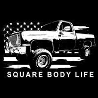 Squarebody American Flag Square Body Truck Toddler Sweatshirt
