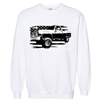 Squarebody American Flag Square Body Truck Garment-Dyed Sweatshirt