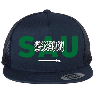 Saudi Arabia For Saudi National Day Gift Flat Bill Trucker Hat