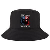 Skull American Flag Dont Ever Mistake Old Age For Weakness Cool Comfort Performance Bucket Hat