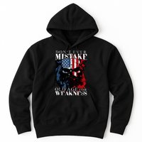 Skull American Flag Dont Ever Mistake Old Age For Weakness Hoodie