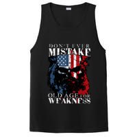 Skull American Flag Dont Ever Mistake Old Age For Weakness PosiCharge Competitor Tank