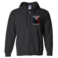 Skull American Flag Dont Ever Mistake Old Age For Weakness Full Zip Hoodie