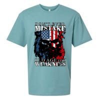 Skull American Flag Dont Ever Mistake Old Age For Weakness Sueded Cloud Jersey T-Shirt