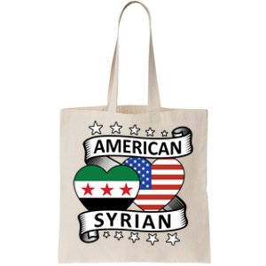 Syrian American Flag American And Syrian Syria New Flag Sweatshirt Tote Bag