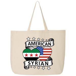 Syrian American Flag American And Syrian Syria New Flag Sweatshirt 25L Jumbo Tote