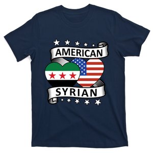 Syrian American Flag American And Syrian Syria New Flag Sweatshirt T-Shirt