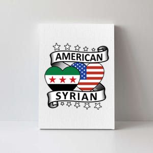 Syrian American Flag American And Syrian Syria New Flag Sweatshirt Canvas