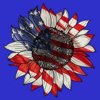 Sunflower American Flag 4th Of July Merica USA Zip Tote Bag