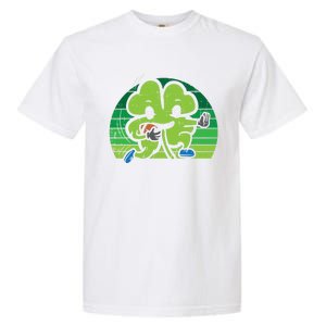 Shamrock American Football St Patricks Day Cute Gift Garment-Dyed Heavyweight T-Shirt