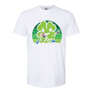 Shamrock American Football St Patricks Day Cute Gift Softstyle CVC T-Shirt