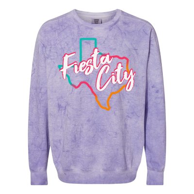 San Antonio Fiesta City Fans Colorblast Crewneck Sweatshirt