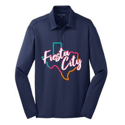 San Antonio Fiesta City Fans Silk Touch Performance Long Sleeve Polo