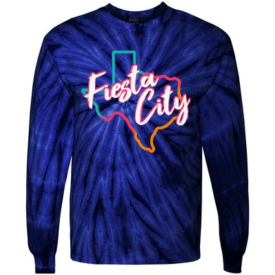 San Antonio Fiesta City Fans Tie-Dye Long Sleeve Shirt