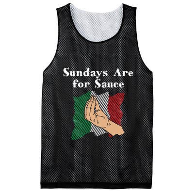 Sundays Are For Sauce Funny Italian Humor Italy Food Sayings Mesh Reversible Basketball Jersey Tank