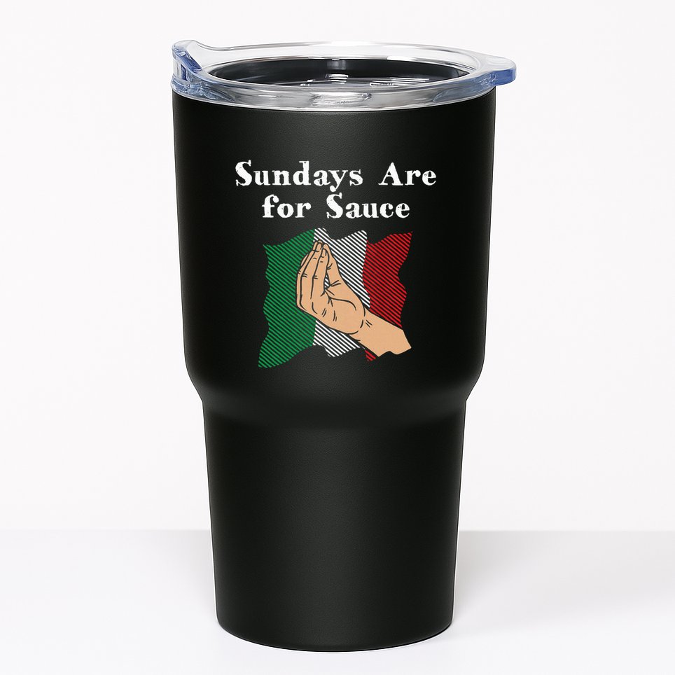 Sundays Are For Sauce Funny Italian Humor Italy Food Sayings Tumbler