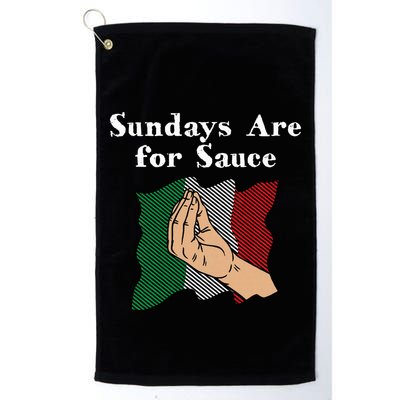 Sundays Are For Sauce Funny Italian Humor Italy Food Sayings Golf Towel