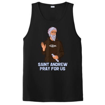 St Andrew Fishing Patron Saint Of Fisherman Catholic Saint PosiCharge Competitor Tank