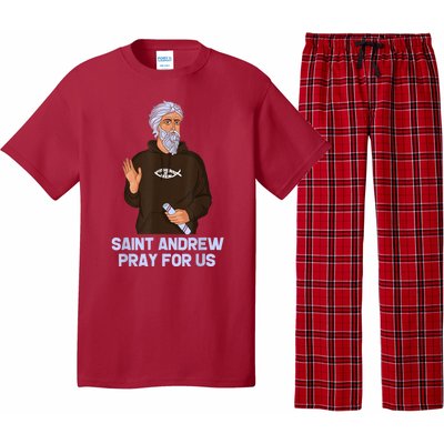 St Andrew Fishing Patron Saint Of Fisherman Catholic Saint Pajama Set