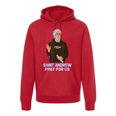 St Andrew Fishing Patron Saint Of Fisherman Catholic Saint Premium Hoodie